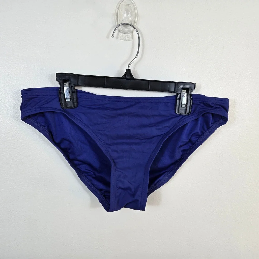 Michael Kors‎ Swimwear Womens Blue Classic Beach Bikini Bottom Medium Vacation